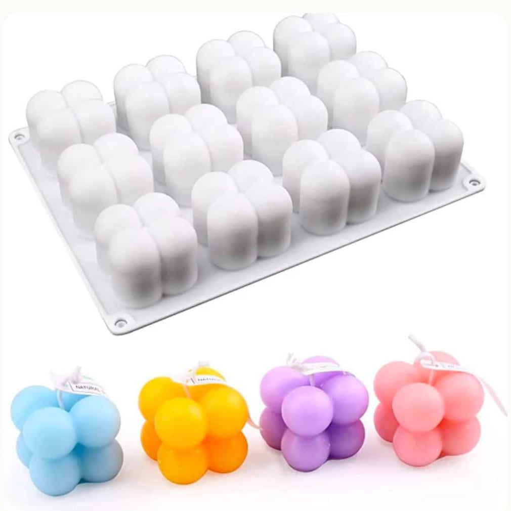 Bubble Cube Candle Mold