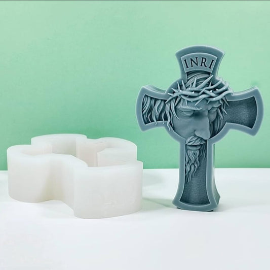 Jesus Cross Candle Mold
