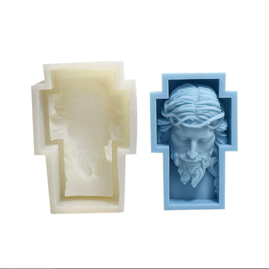 Jesus Cross Candle Mold